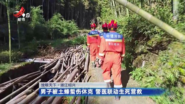 【放眼天下】浙江绍兴：男子被土蜂蜇伤休克 警医联动生死营救