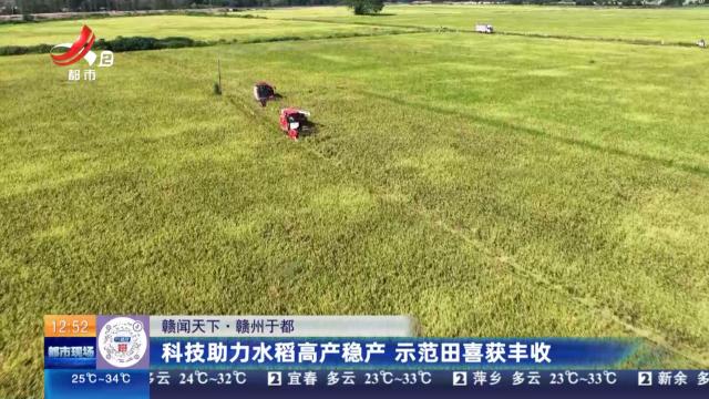 【赣闻天下】赣州于都：科技助力水稻高产稳产 示范田喜获丰收