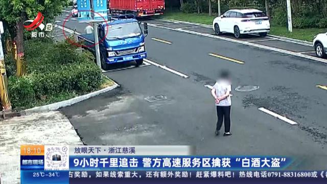 【放眼天下】浙江慈溪：9小时千里追击 警方高速服务区擒获“白酒大盗”