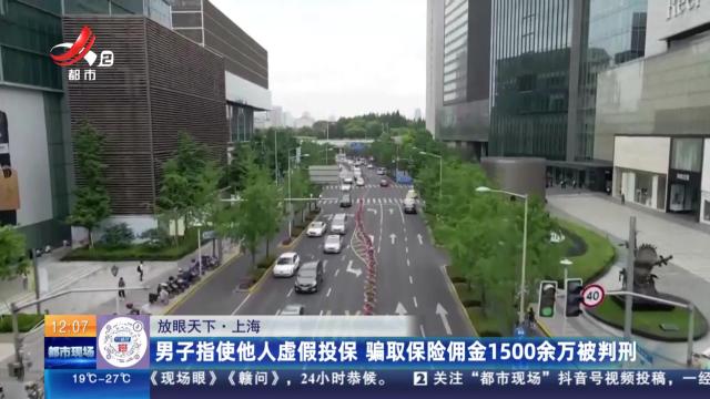 【放眼天下】上海：男子指使他人虚假投保 骗取保险佣金1500余万被判刑