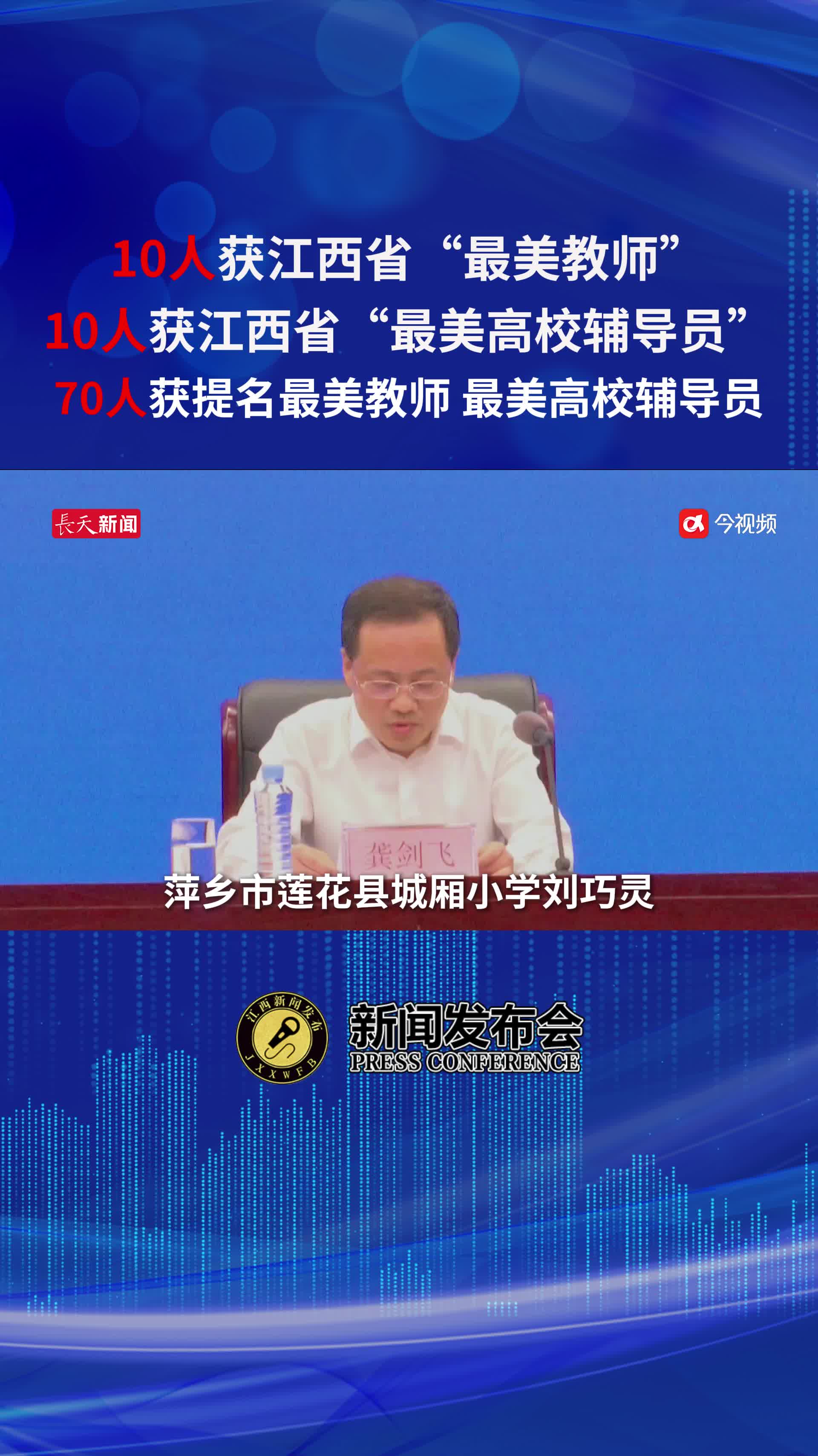 90人获殊荣，江西“最美教师”及“最美高校辅导员”名单公布