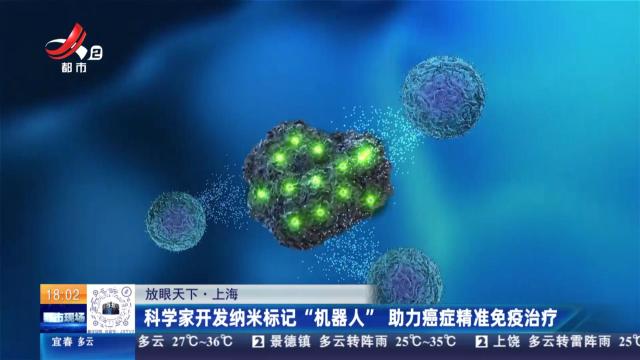 【放眼天下】上海：科学家开发纳米标记“机器人” 助力癌症精准免疫治疗