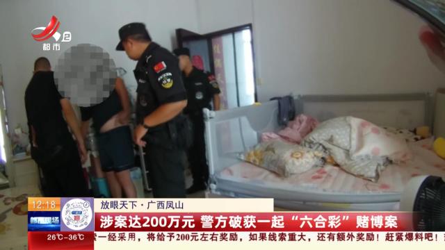 【放眼天下】广西凤山：涉案达200万元 警方破获一起“六合彩”赌博案