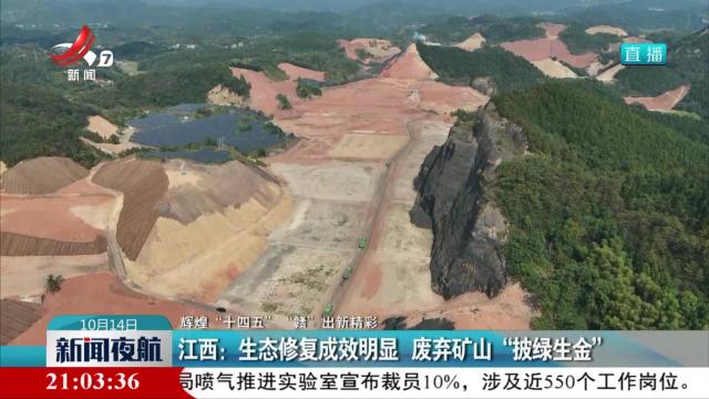 【辉煌“十四五” “赣”出新精彩】江西：生态修复成效明显 废弃矿山“披绿生金”
