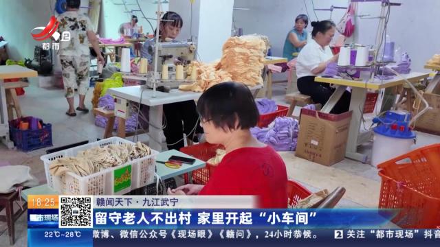【赣闻天下】九江武宁：留守老人不出村 家里开起“小车间”