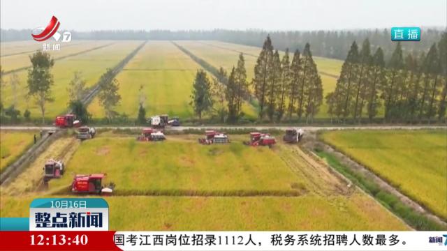 全国秋粮收获进度过六成