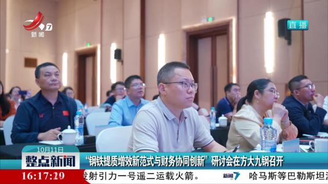 “钢铁提质增效新范式与财务协同创新”研讨会在方大九钢召开