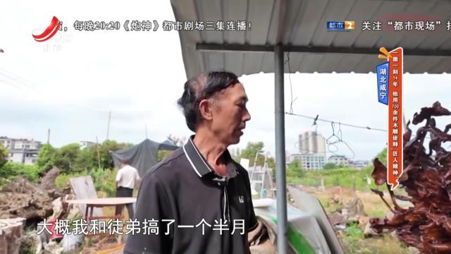 湖北咸宁：一凿一刻14年 他用700余件木雕诠释“匠人精神”