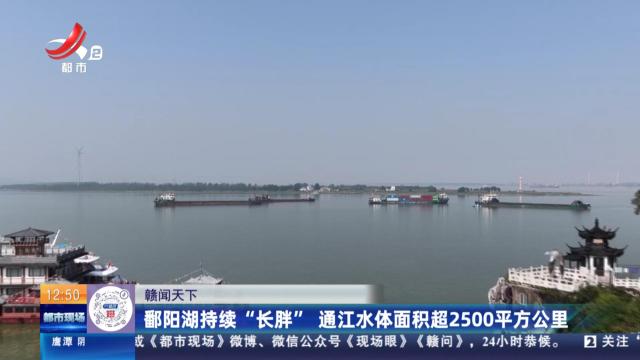 【赣闻天下】鄱阳湖持续“长胖” 通江水体面积超2500平方公里