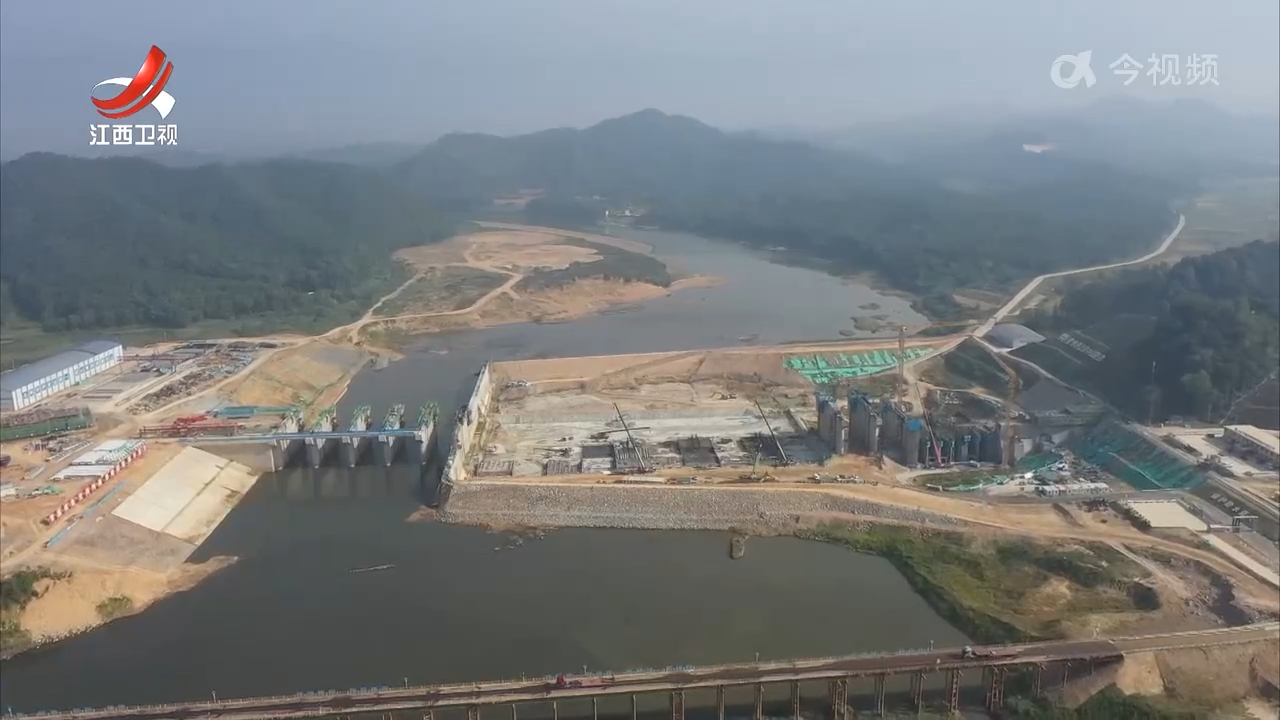 【国庆我在岗】乐平水利枢纽工程：340名建设者“不打烊”赶进度