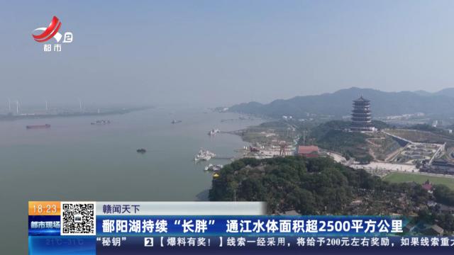 【赣闻天下】鄱阳湖持续“长胖” 通江水体面积超2500平方公里