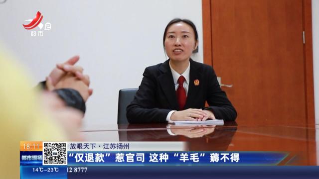 【放眼天下】江苏扬州：“仅退款”惹官司 这种“羊毛”薅不得