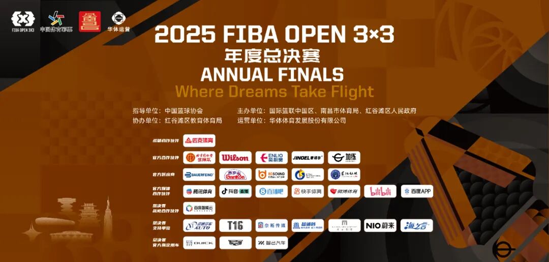 2025 FIBA Open 3x3年度总决赛将在南昌举行