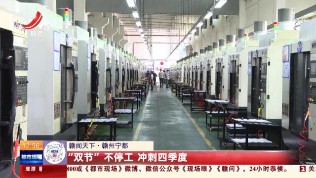 【赣闻天下】赣州宁都：“双节” 不停工 冲刺四季度