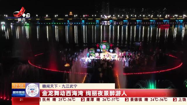 【赣闻天下】九江武宁：金龙舞动西海湾 绚丽夜景醉游人
