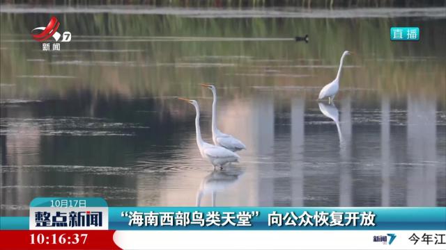 “海南西部鸟类天堂”向公众恢复开放