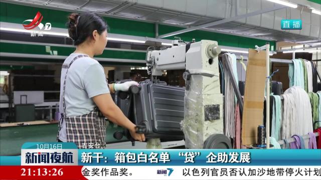 新干：箱包白名单 “贷”企助发展