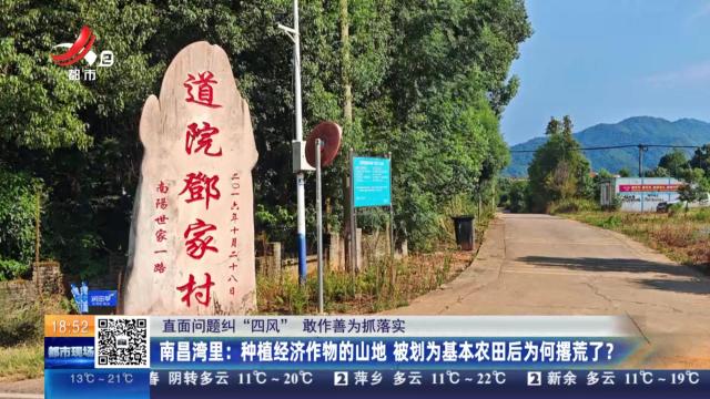 【直面问题纠“四风” 敢作善为抓落实】南昌湾里：种植经济作物的山地 被划为基本农田后为何撂荒了？