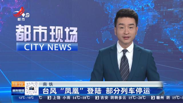 南铁：台风“凤凰”登陆 部分列车停运