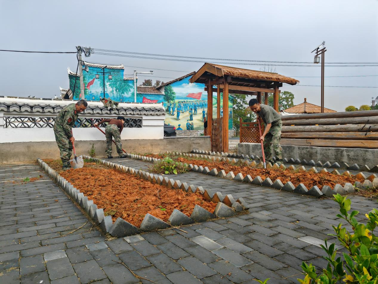 乐安县湖坪乡：民兵田间助农忙 情系群众“幸福菜”