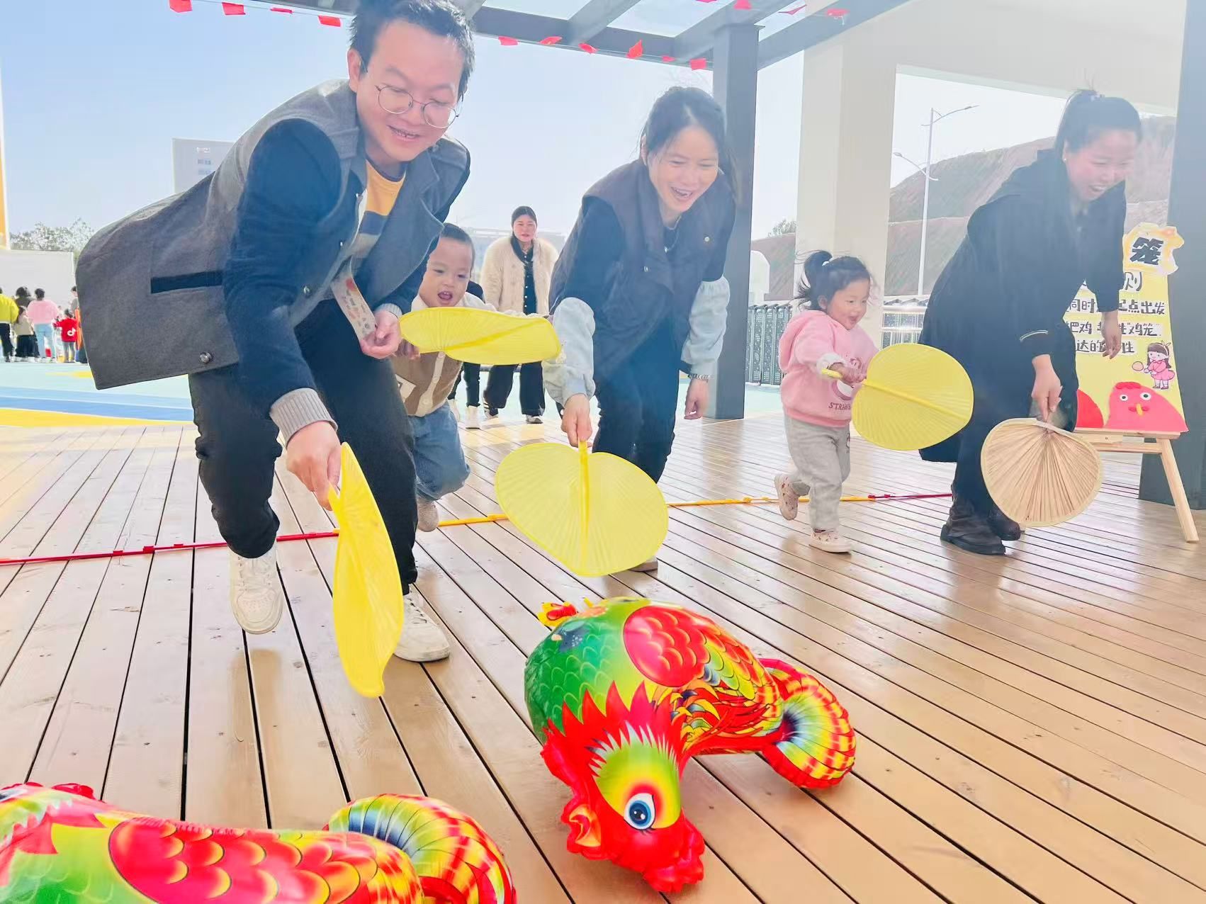 四时趣跃动 亲子嗨翻天——乐安县第四幼儿园举办亲子运动会