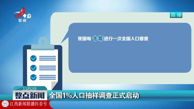 全国1%人口抽样调查正式启动