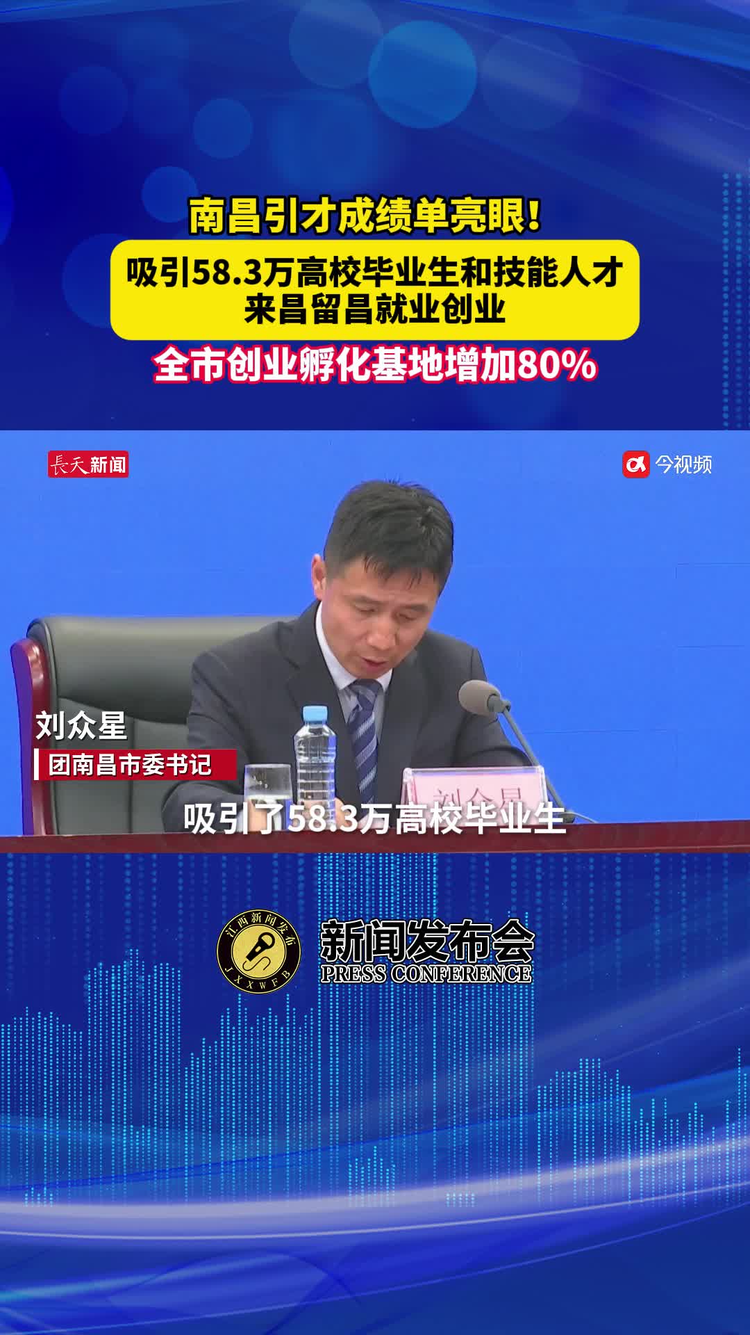 南昌引才成绩单亮眼！吸引58.3万高校毕业生和技能人才来昌留昌就业创业