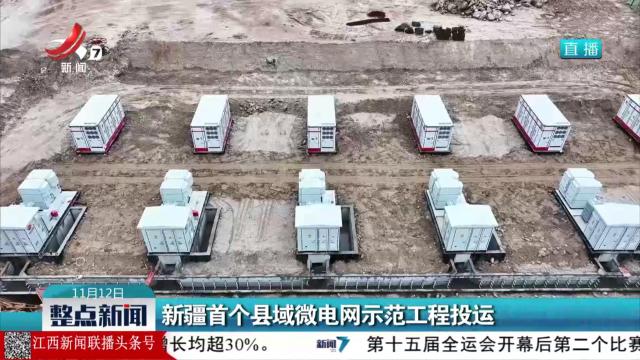 新疆首个县域微电网示范工程投运