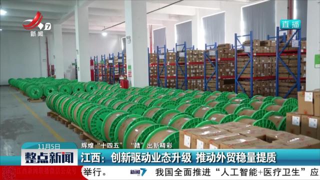 【辉煌“十四五” “赣”出新精彩】江西：创新驱动业态升级 推动外贸稳量提质