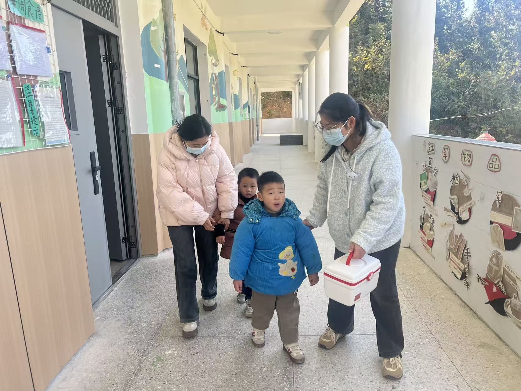 乐安县招携镇中心幼儿园开展食品安全应急演练