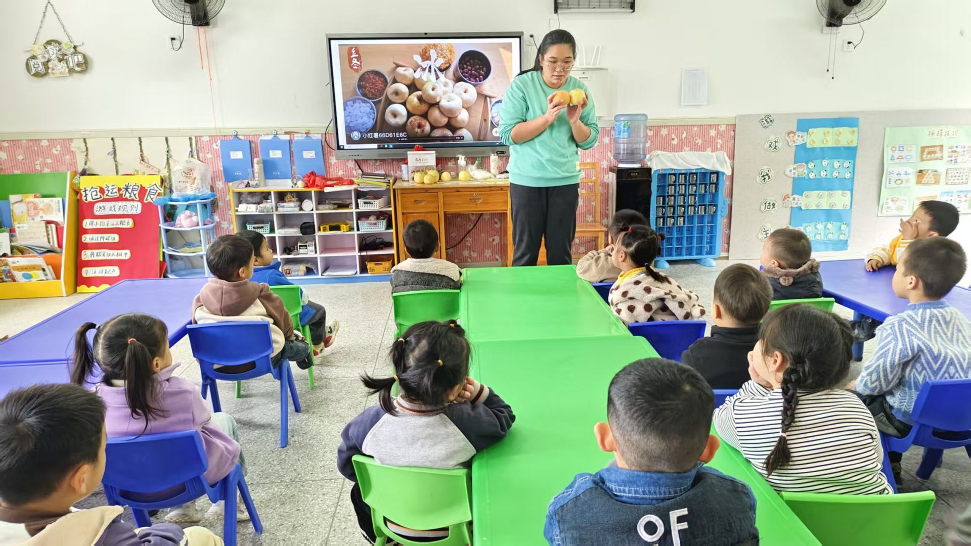 乐安县招携镇中心幼儿园开展立冬主题活动