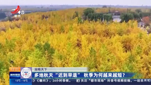 【放眼天下】多地秋天“迟到早退” 秋季为何越来越短？