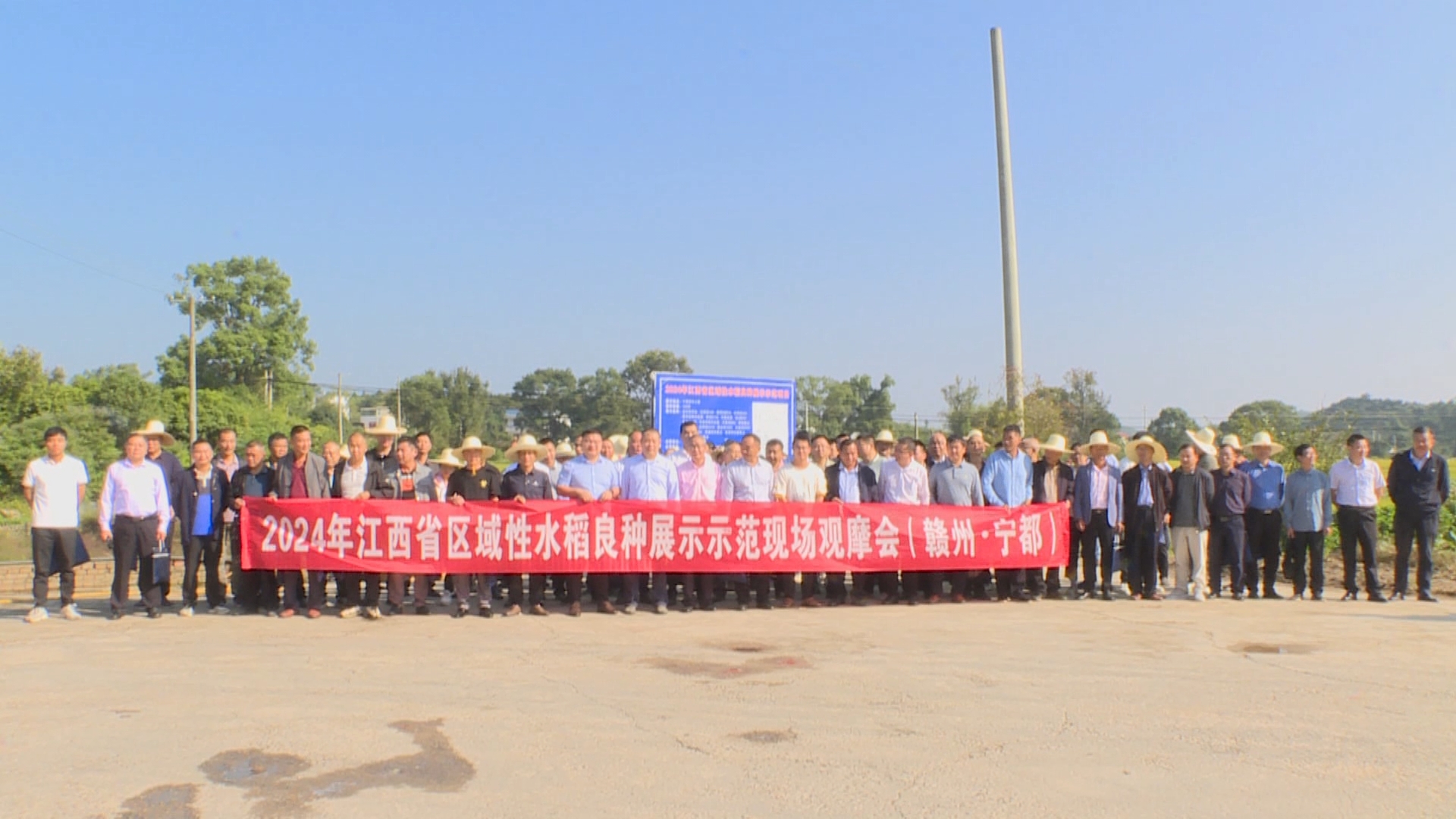 江西省区域性水稻良种展示示范现场观摩会（赣州·宁都）在我县召开