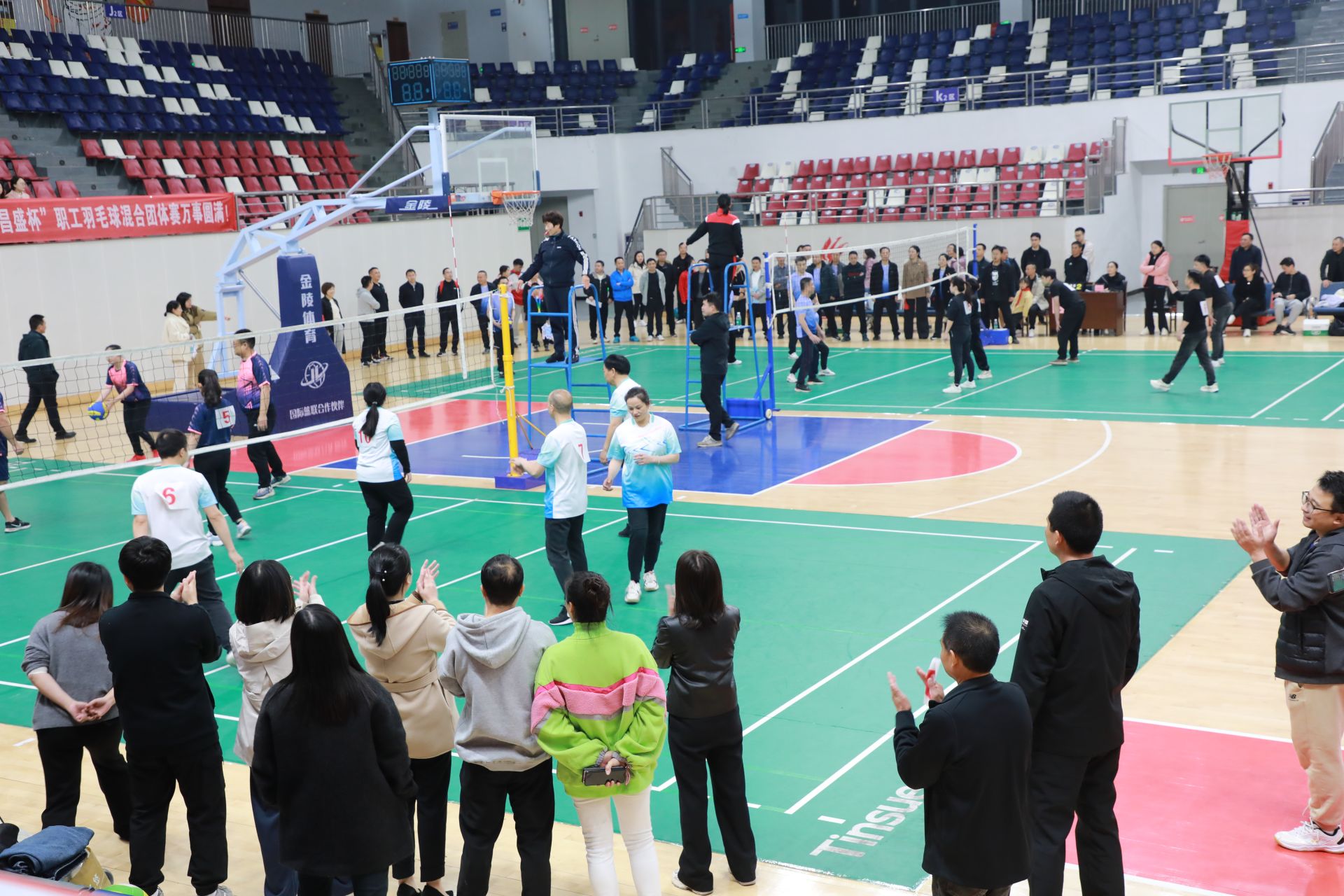 2024年湘东区“昌盛杯”职工气排球混合团体赛火热开赛