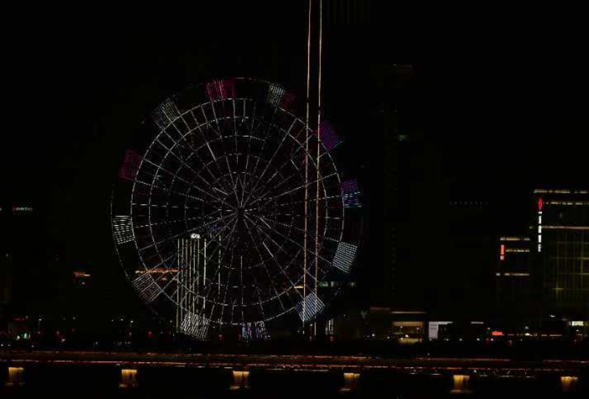 摩天轮夜景