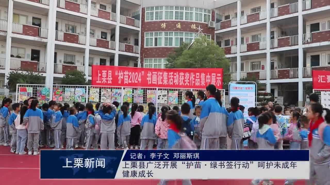（视频）上栗县广泛开展“护苗·绿书签行动”呵护未成年
