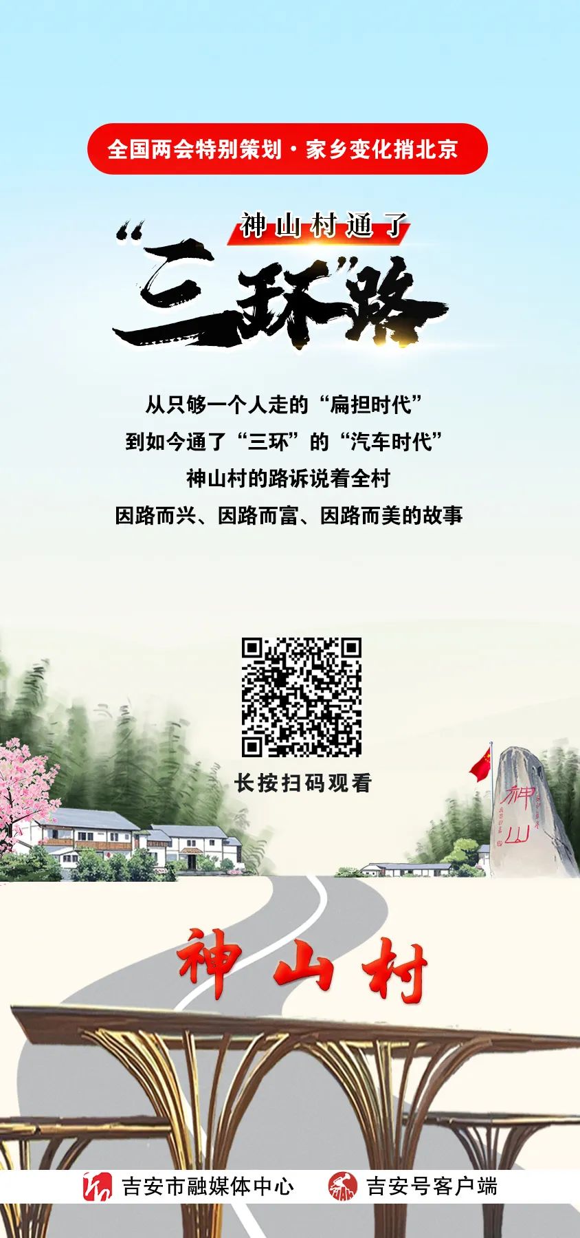 全国两会特别策划·家乡变化捎北京 | 神山村通了“三环”路