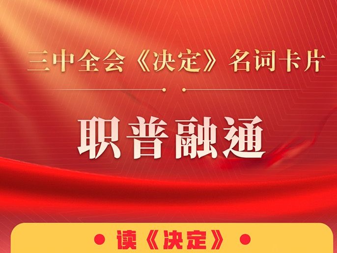 三中全会《决定》名词卡片天天学：职普融通