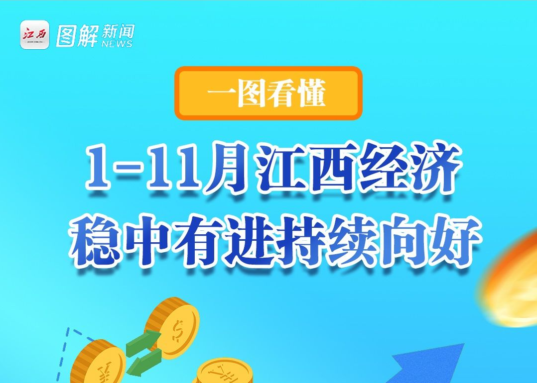 一图读懂 | 1-11月江西经济稳中有进持续向好