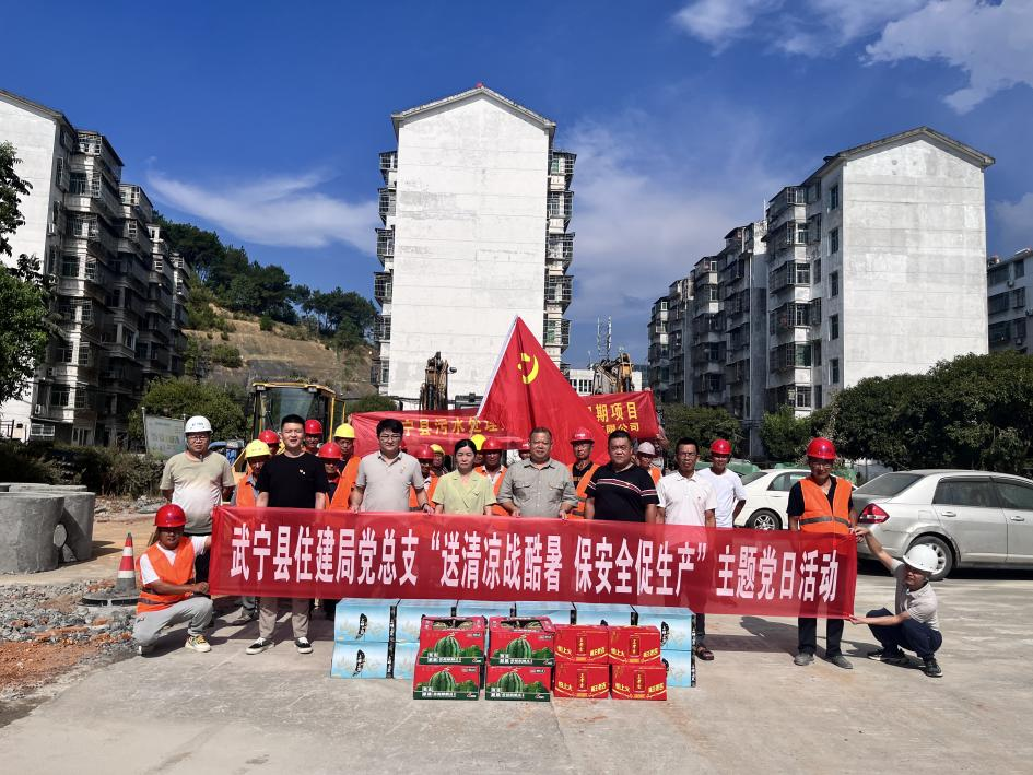 武宁县住建局开展送清凉主题党日活动