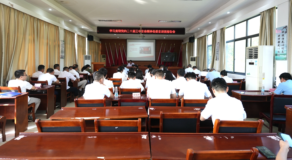 学习贯彻党的二十届三中全会精神武宁县委宣讲团在各地宣讲