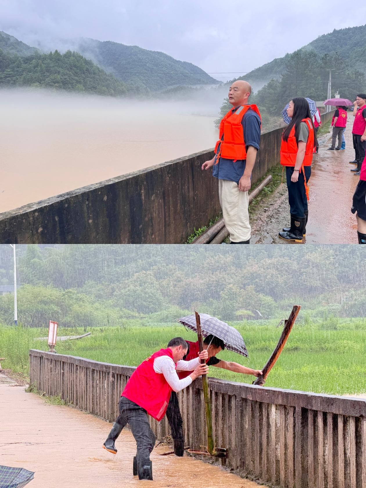 【防汛一线】东港乡东源村：坚守防汛一线  保障群众安全