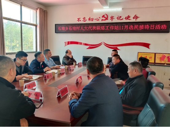 县领导到石坳乡开展选民接待日活动