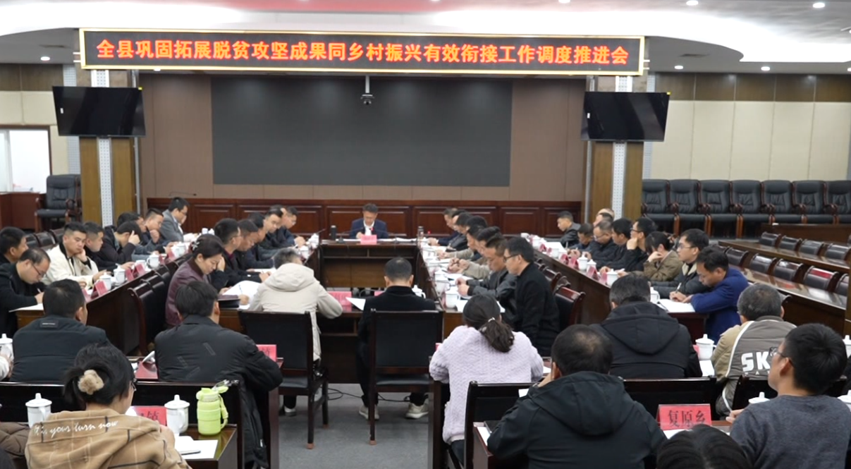 视频丨全县巩固拓展脱贫攻坚成果同乡村振兴有效衔接工作调度推进会召开