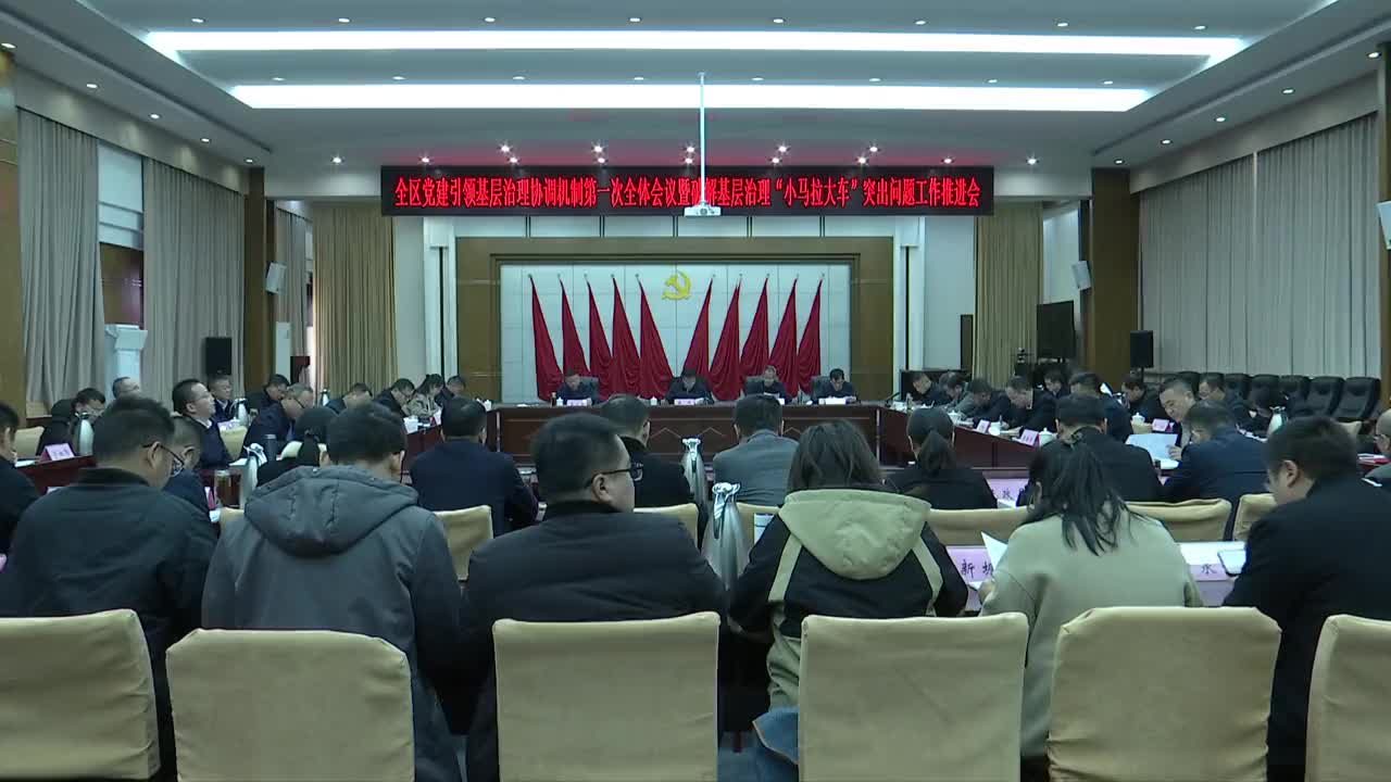 全区党建引领基层治理协调机制第一次全体会议暨破解基层治理“小马拉大车”突出问题工作推进会召开