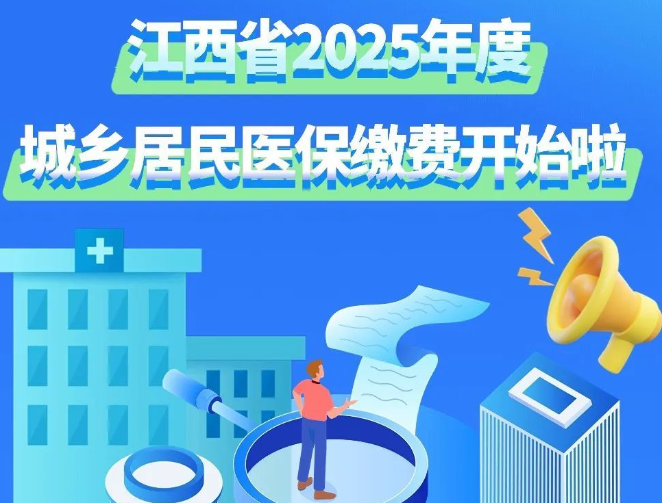 江西省2025年度城乡居民医保缴费，一图看懂→