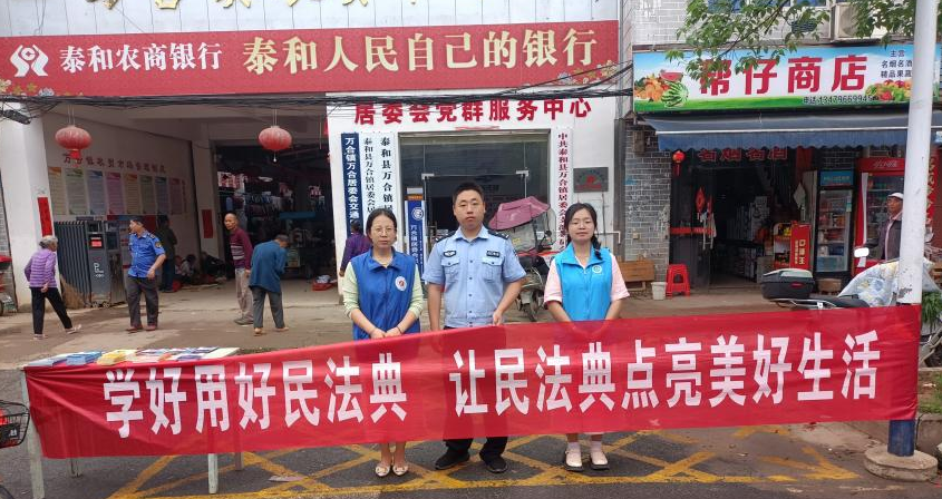 万合镇开展“学好用好民法典 让民法典点亮美好生活”主题宣传活动