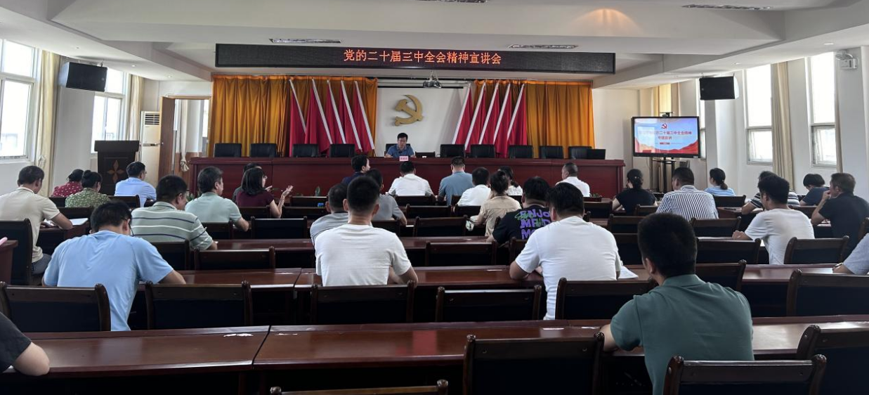 沙村镇开展学习贯彻党的二十届三中全会精神宣讲