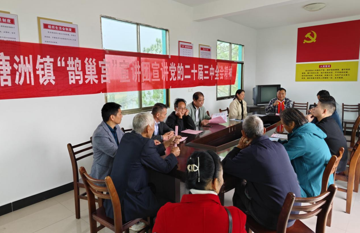 塘洲镇“鹊巢宫”宣讲团走进龙口村、樟溪村