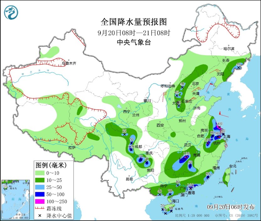 台风“普拉桑”继续影响江浙沪皖等地 中东部大范围降温派送中-中新网